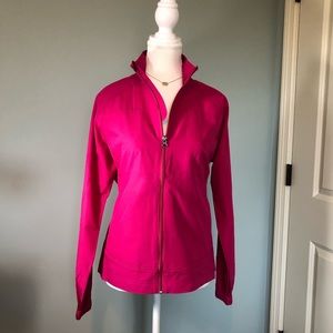 NWT! Cutter & Buck Raspberry Golf Windbreaker. Size S